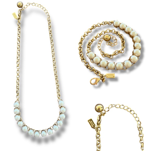 kate spade Jewelry - Kate Spade Squared Away Pearl Necklace
